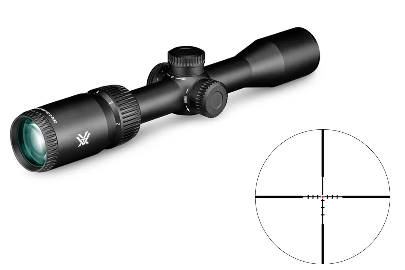 VORTEX OPTICS Crossfire HD 2 7x32 SFP Illuminated Dead Hold 2A BDC MOA