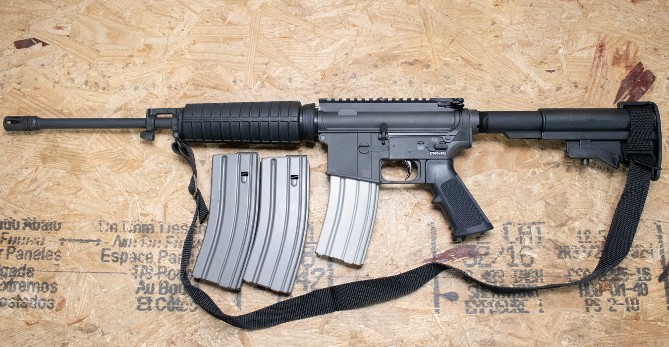 BUSHMASTER Carbon-15 223/5.56mm Police Trade-In Rifle with Three Magazines and Sling