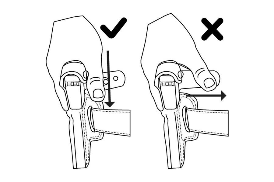 GALCO INTERNATIONAL COP 3 SLOT STRONGSIDE/CROSSDRAW BELT HOLSTER