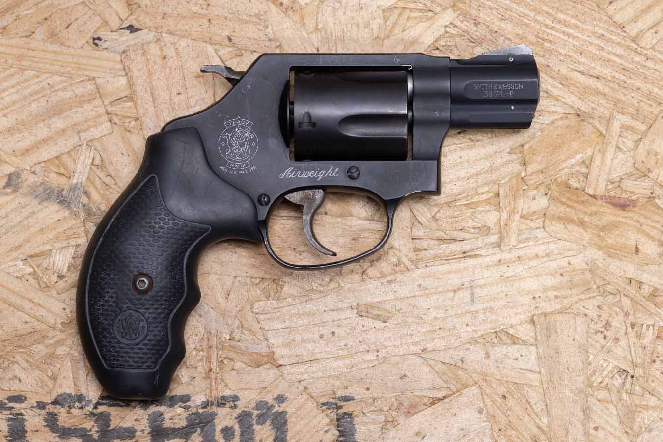 SMITH AND WESSON 360J Airweight 38 SPL+P Police Trade-In Revolver 