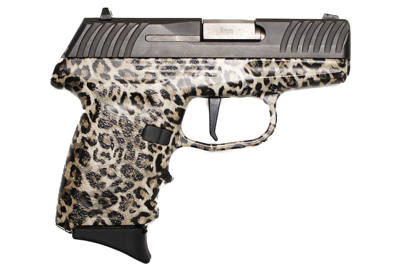 SCCY DVG-1 9mm Police Trade-In Pistol with Cheetah Print Finish