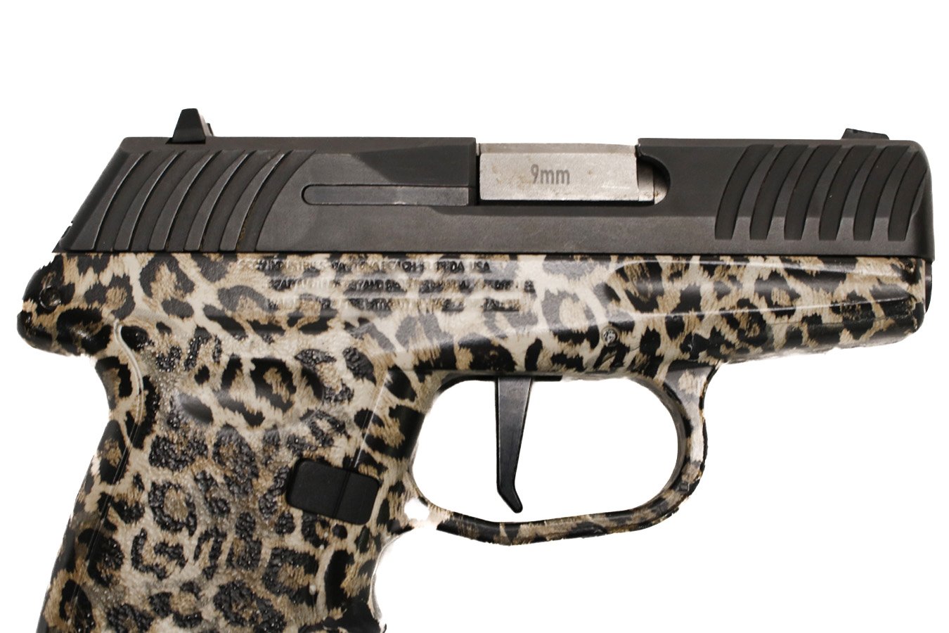 SCCY DVG-1 9mm Police Trade-In Pistol with Cheetah Print Finish