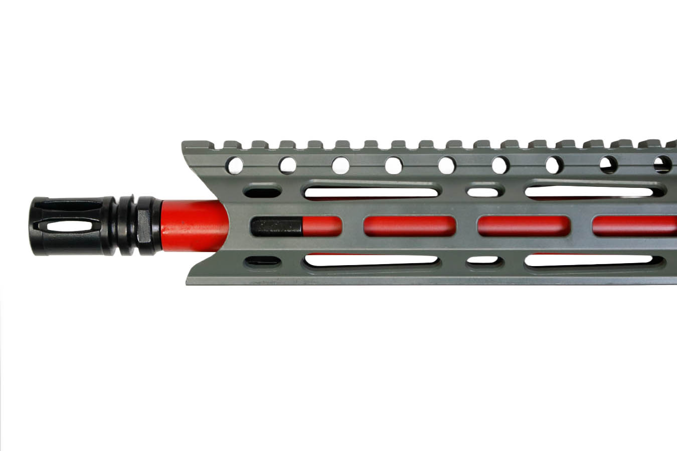 DIAMONDBACK DB-15 5.56 NATO Semi-Auto Pistol with Jungle Green Finish, Red Accents and SBA3 