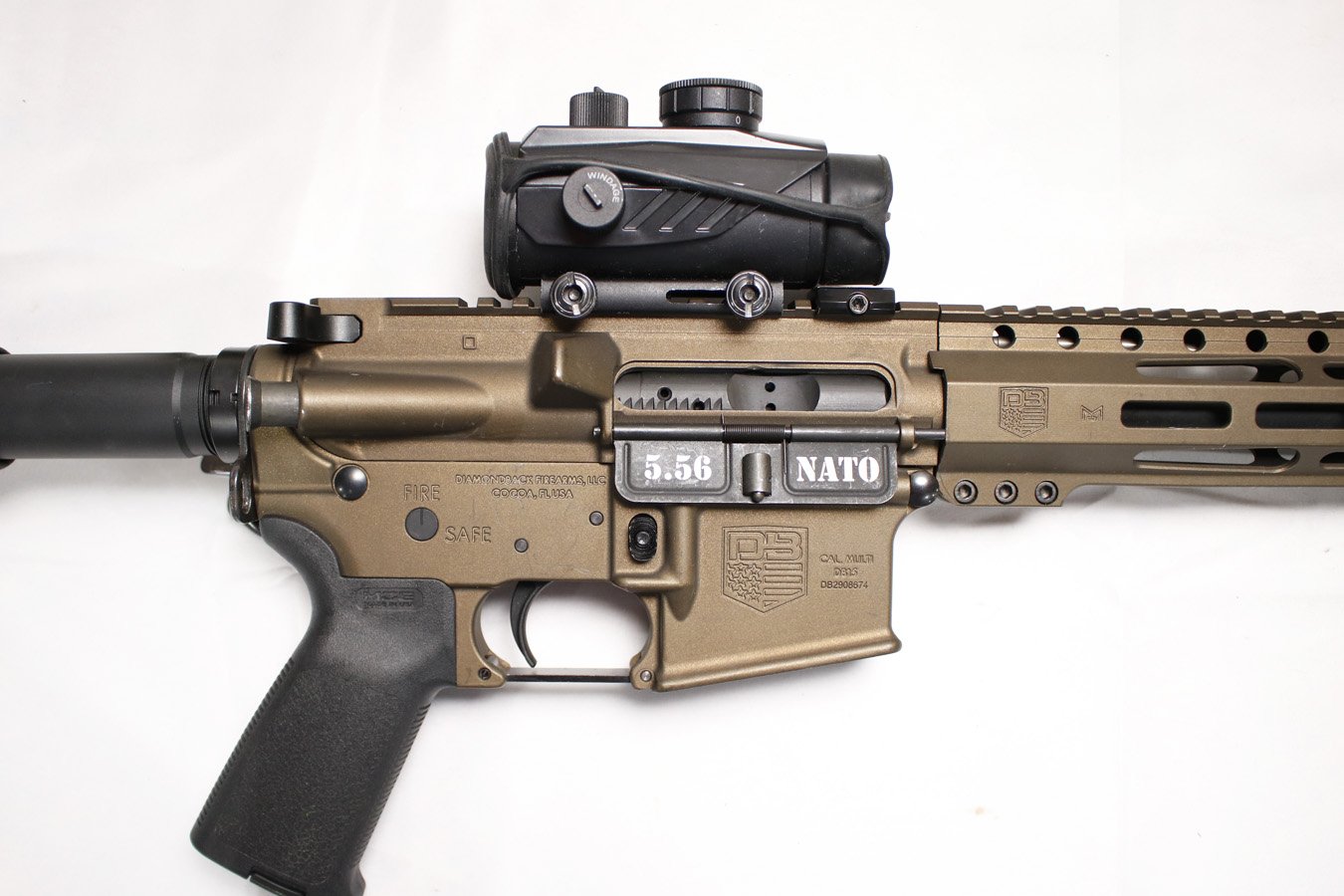 DIAMONDBACK DB15 5.56mm Police Trade-in AR PIstol with Red Dot