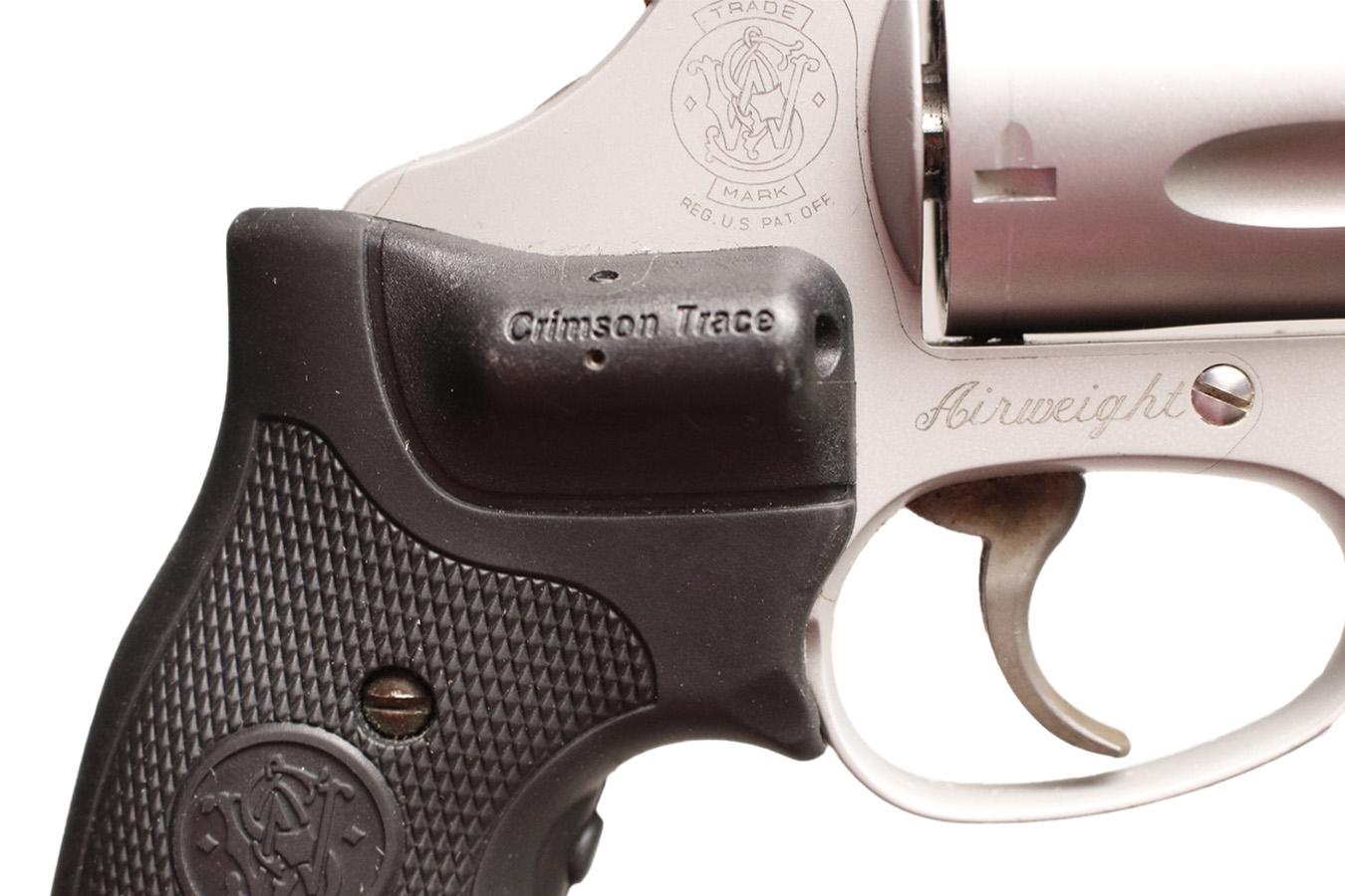 SMITH AND WESSON 637-2 Airweight 38 Special Police Trade-in Revolver with Crimson Trace Laser Grip