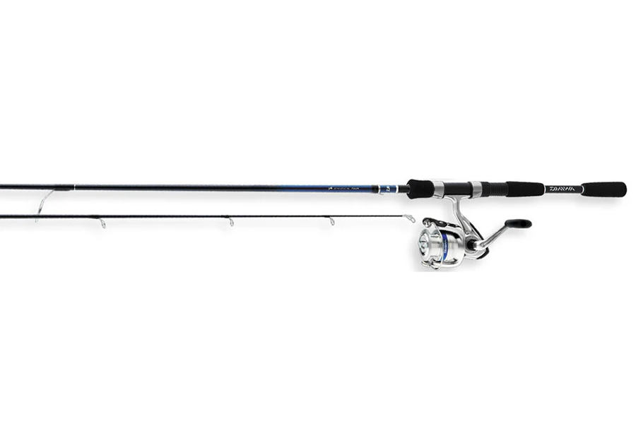 DAIWA D-Shock 6 Foot ML Fiberglass Spinning Combo 2BB Reel