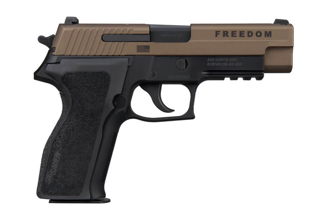 SIG SAUER P226 Freedom 9mm DA/SA Pistol with Bronze Freedom Slide and 3 Magazines
