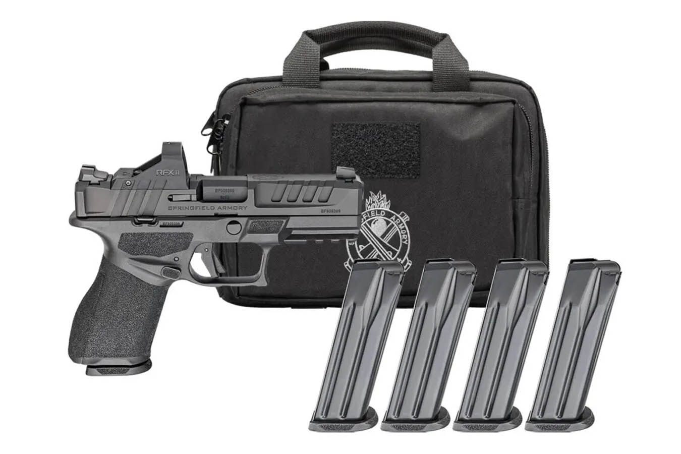 SPRINGFIELD Echelon 4.0C 9mm Gear Pac with RFX-11 Green Dot, 4 Mags and Pistol Bag