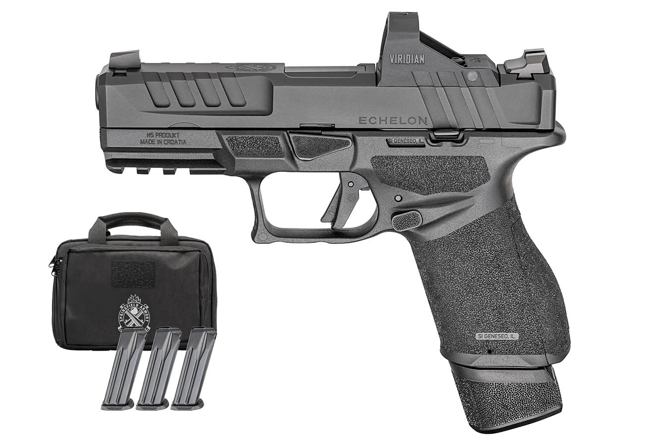 SPRINGFIELD Echelon 4.0C 9mm Gear Pac with RFX-11 Green Dot, 4 Mags and Pistol Bag
