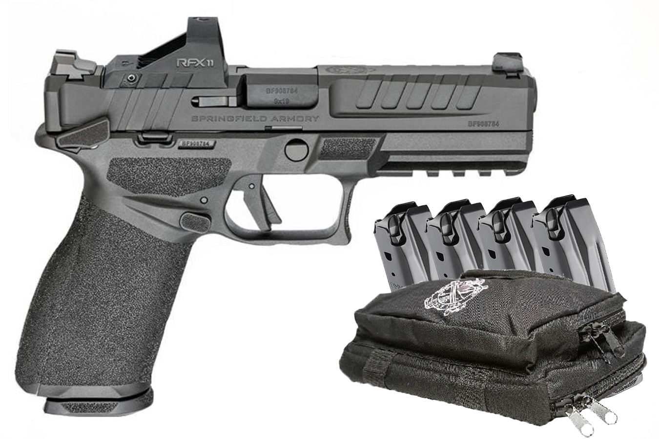 SPRINGFIELD Echelon 9mm Pistol with Manual Safety, Viridian Green Dot, Five Mags and Range Bag