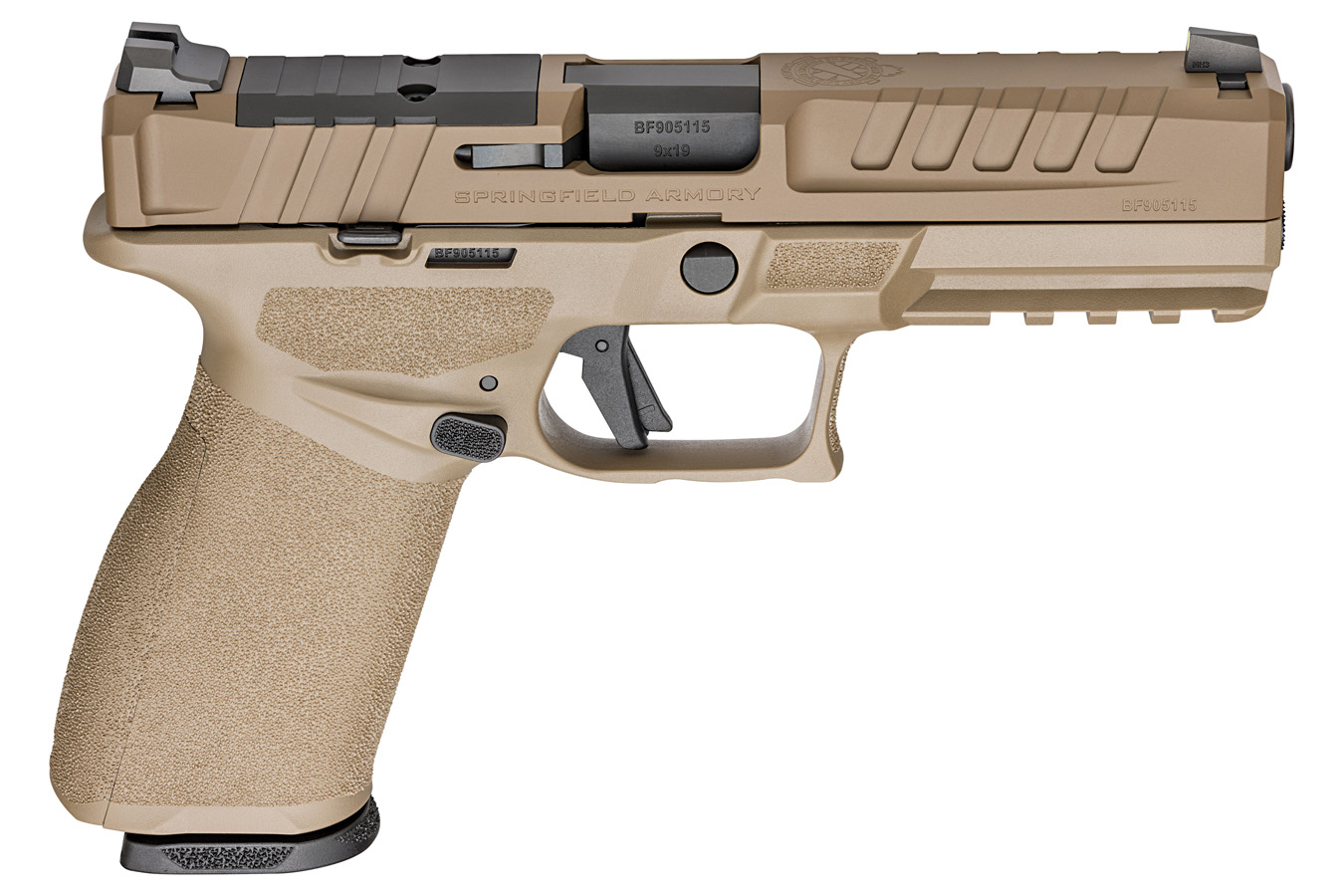 SPRINGFIELD Echelon 9mm Optic Ready FDE Gear Up Package with Crimson Trace Red Dot, Five Magazines, and Range Bag