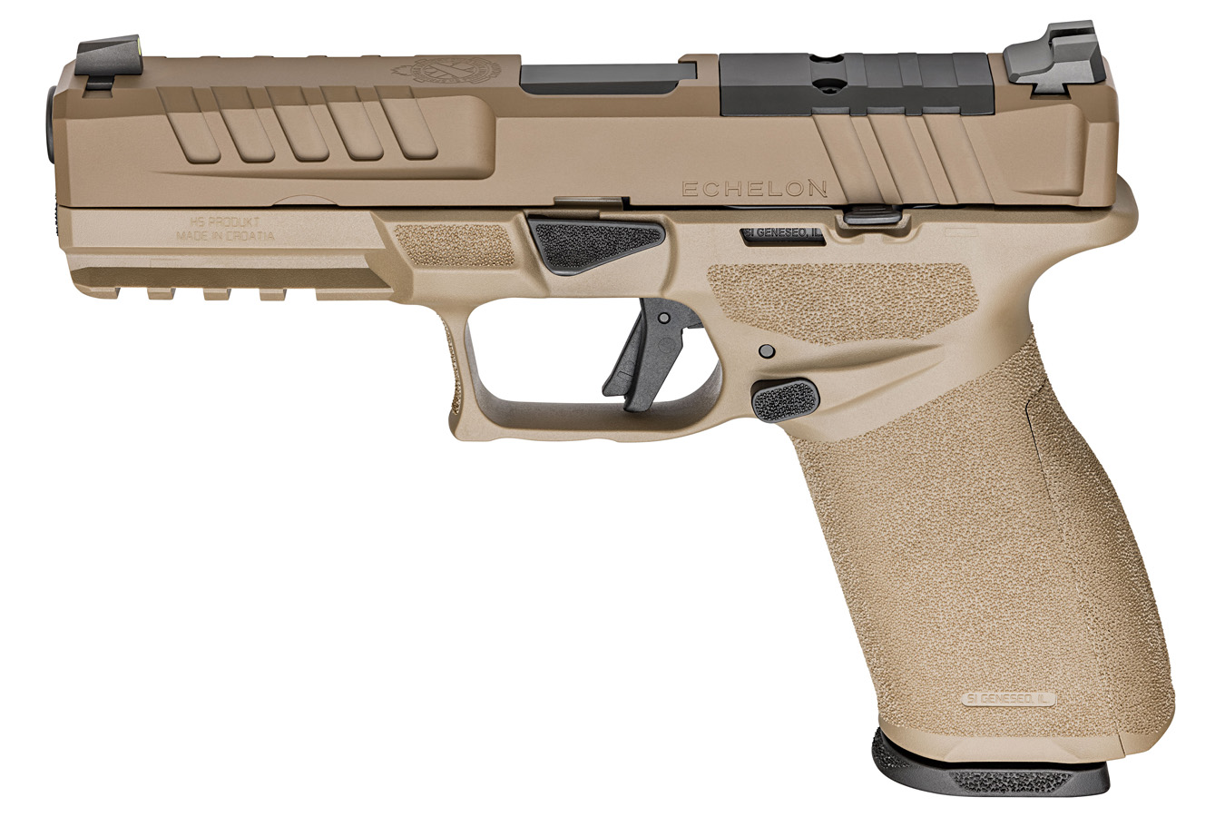 SPRINGFIELD Echelon 9mm Optic Ready FDE Gear Up Package with Crimson Trace Red Dot, Five Magazines, and Range Bag