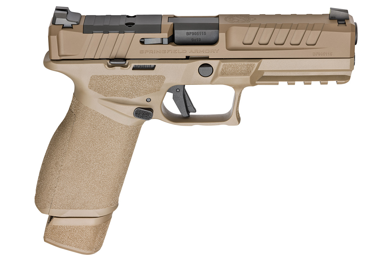 SPRINGFIELD Echelon 9mm Optic Ready FDE Gear Up Package with Crimson Trace Red Dot, Five Magazines, and Range Bag