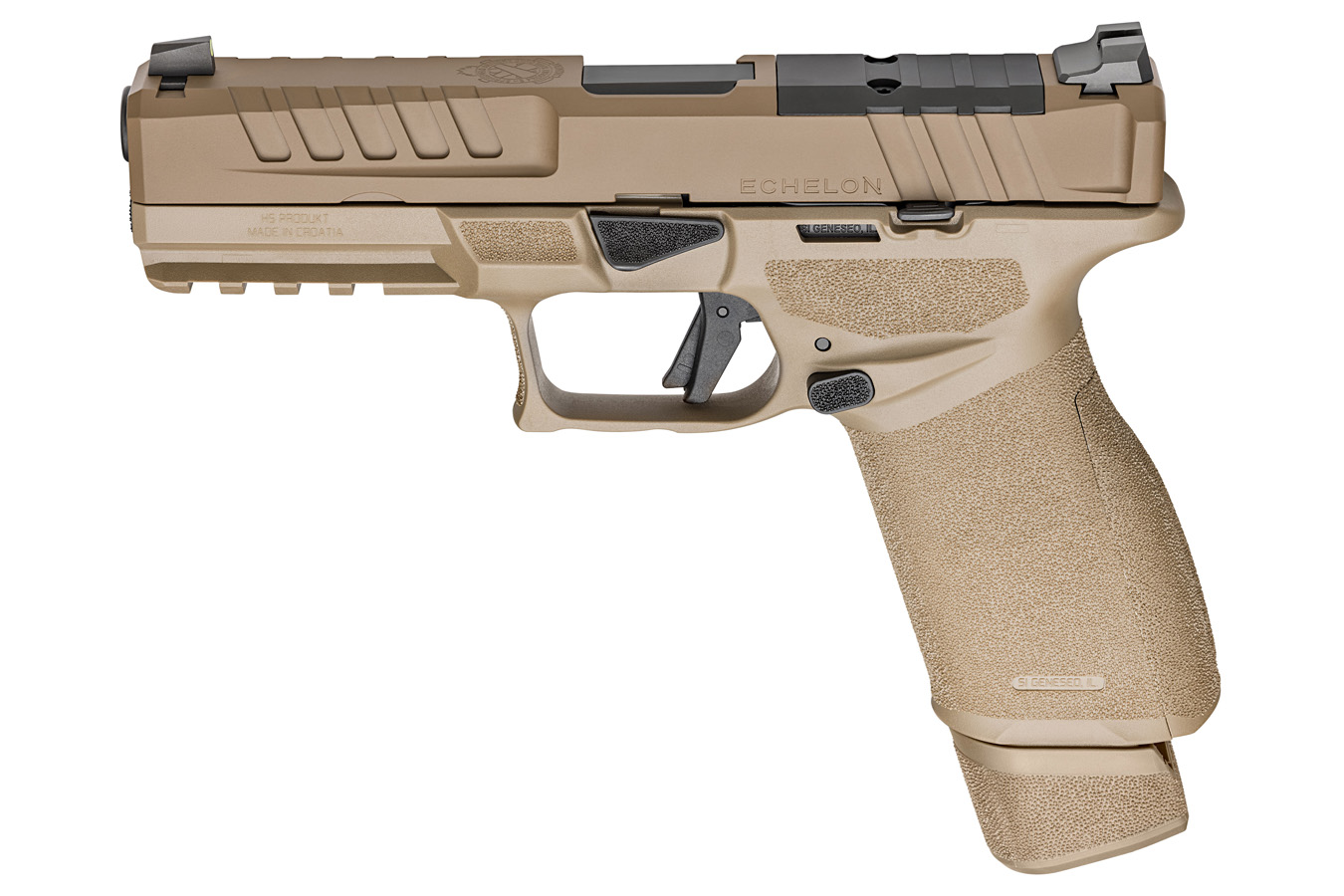 SPRINGFIELD Echelon 9mm Optic Ready FDE Gear Up Package with Crimson Trace Red Dot, Five Magazines, and Range Bag