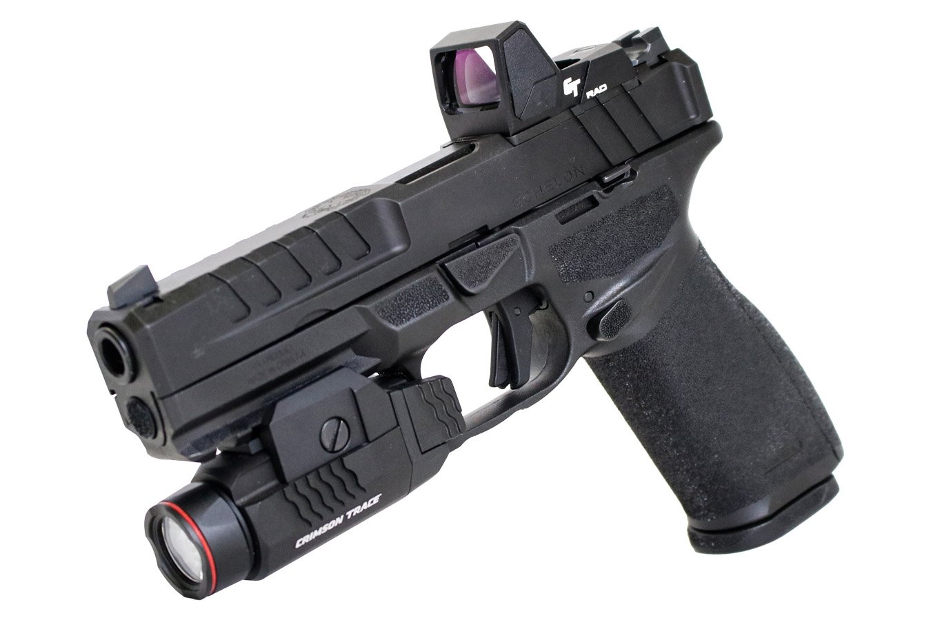 SPRINGFIELD Echelon 9mm Optic Ready Pistol with Crimson Trace Red Dot/Light, Five Magazines and Range Bag