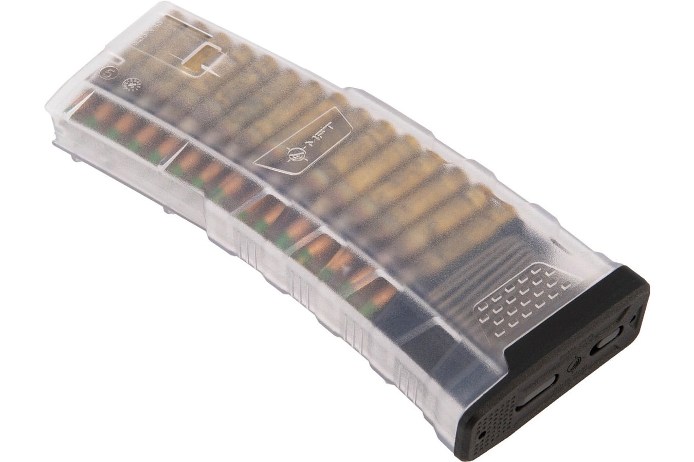 MISSION FIRST TACTICAL EXD AR/M4 5.56mm 30-Round Extreme Duty Translucent Clear Magazine