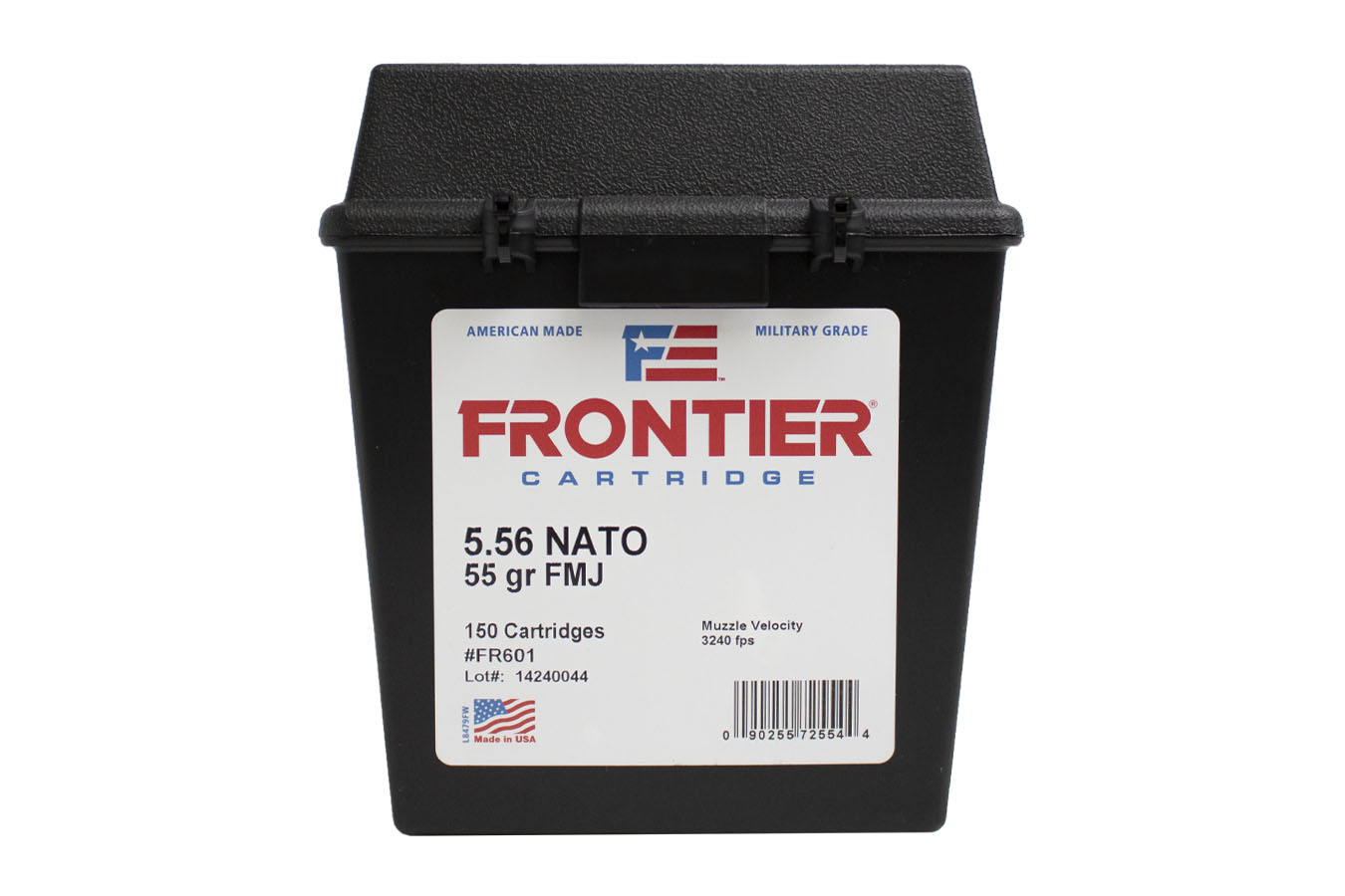 Hornady FR601 5.56mm NATO 55 gr FMJ Frontier 150 Rounds in Ammo Can ...