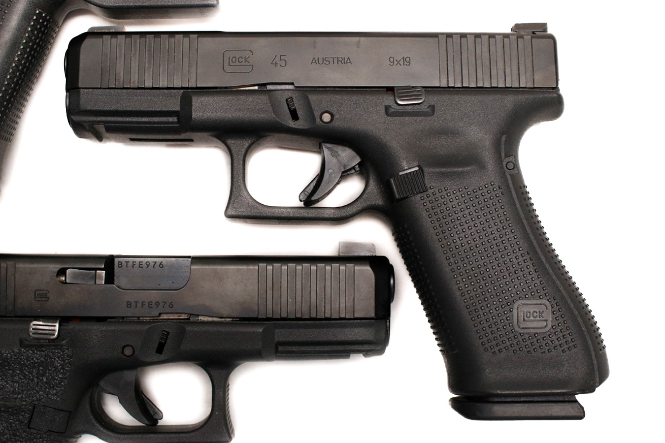 GLOCK G45 9mm Police Trade-In Pistols with Night Sights (Good Condition)