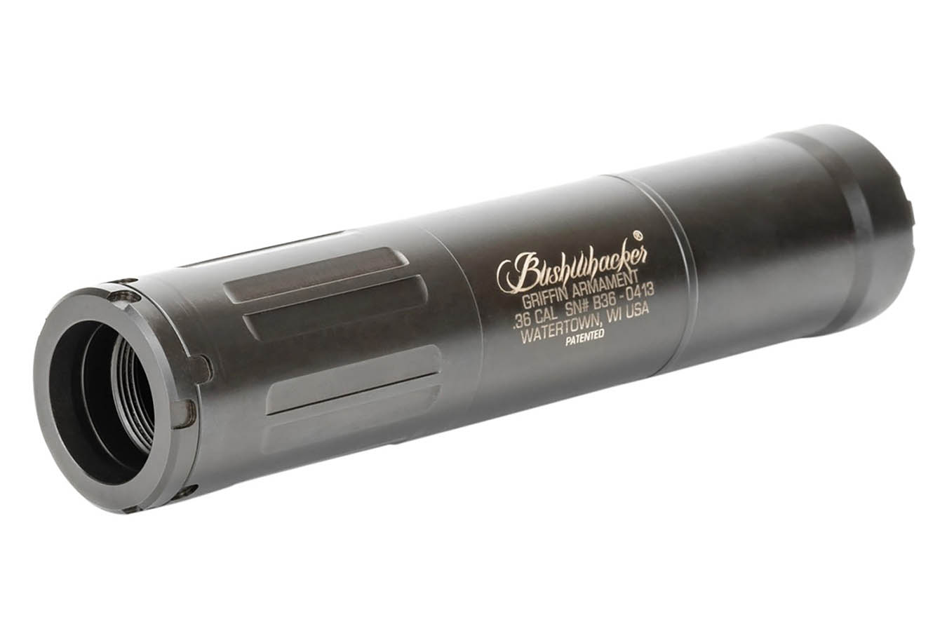 GRIFFIN ARMAMENT Bushwacker 36 Multi Caliber Modular Suppressor with Plan A and Booster