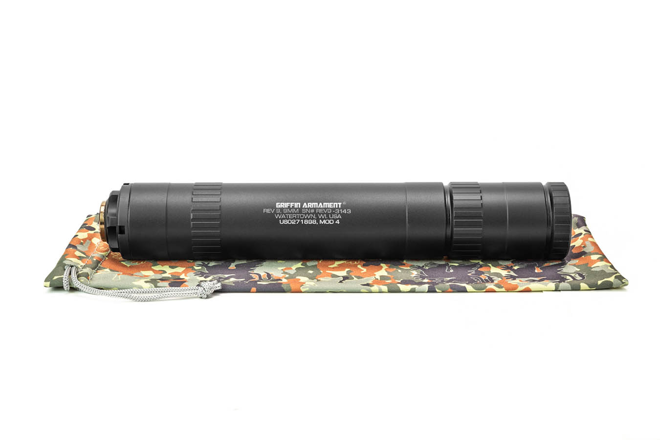 GRIFFIN ARMAMENT Revolution 9 Mod 4 9mm Suppressor