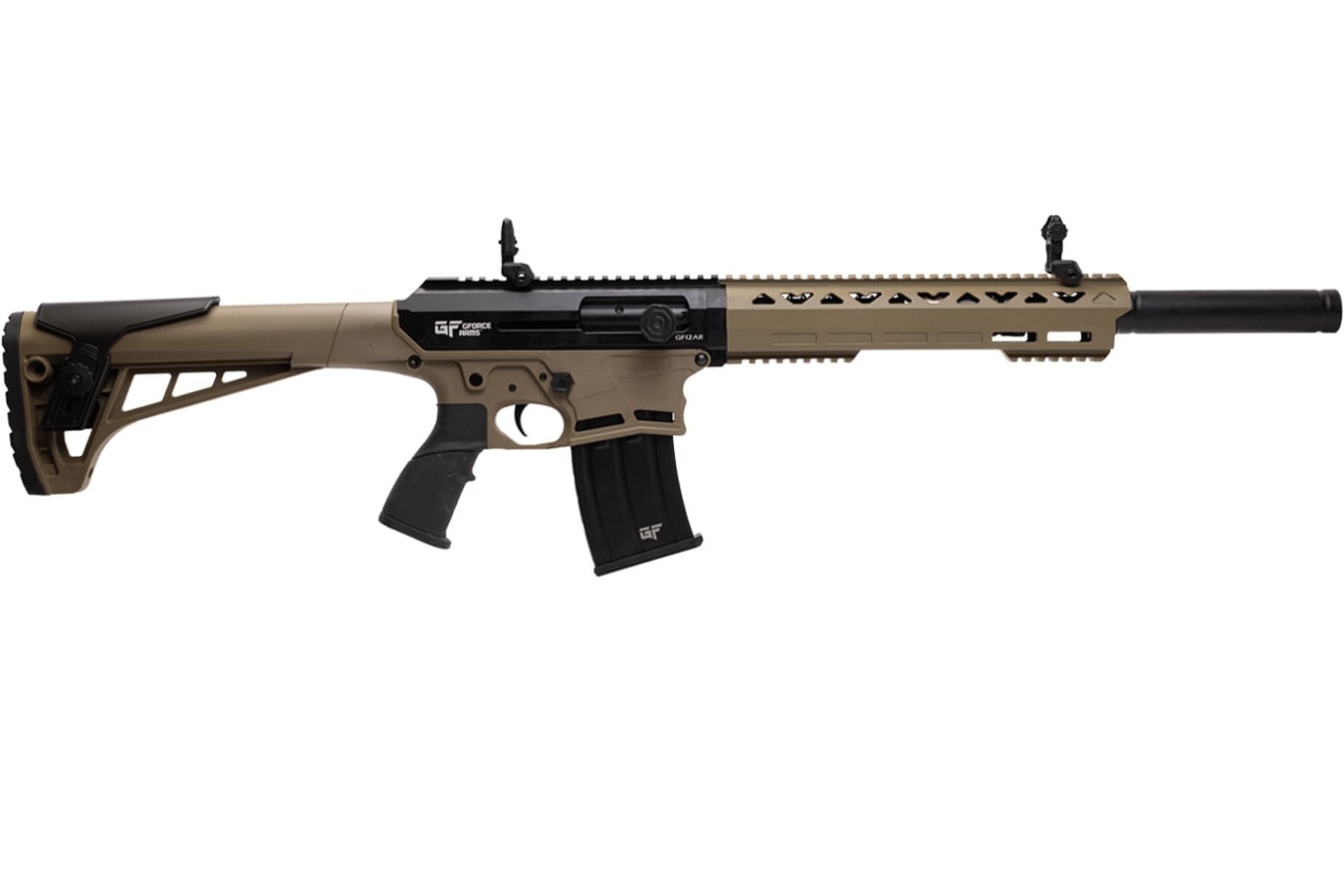 GFORCE ARMS GF-12AR Semi-Automatic 12 Gauge Shotgun with FDE Cerakote Finish