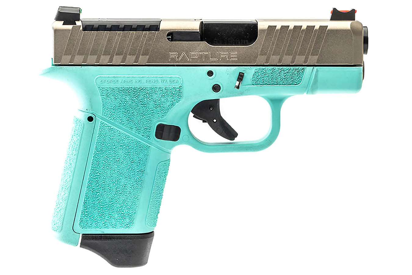 GFORCE ARMS GF9 Rapture 9mm Semi-Auto Optic Ready Pistol with Nickel Slide