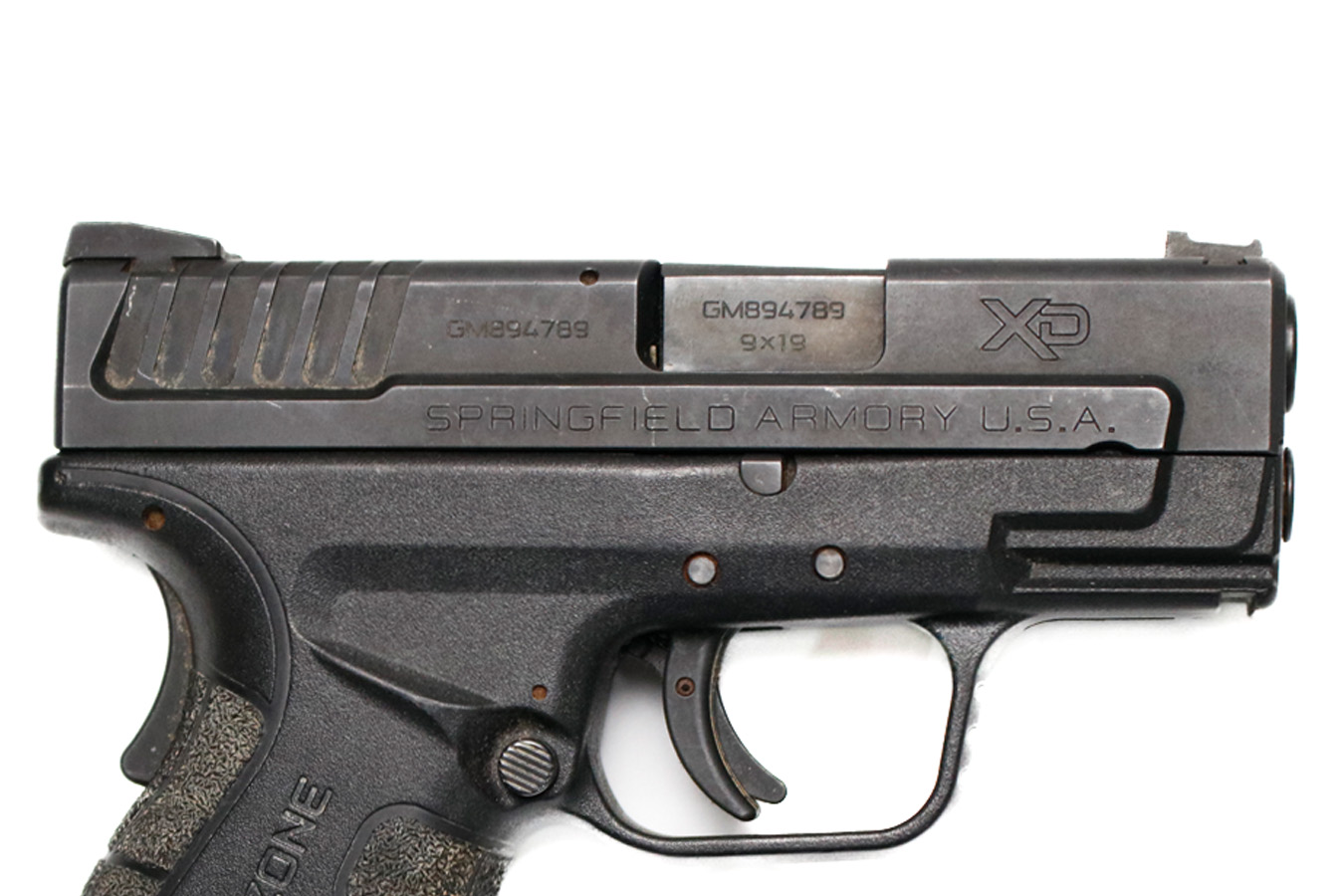 SPRINGFIELD XD-9 MOD.2 Sub-Compact 9mm Police Trade-In Pistol with GRIP ZONE