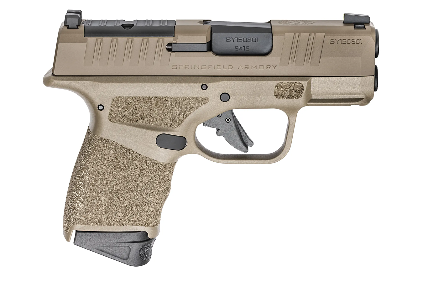 SPRINGFIELD Hellcat OSP 9mm Semi-Auto Pistol FDE Gear Up Package with Five Magazines, Range Bag, and Crimson Trace Red Dot Optic