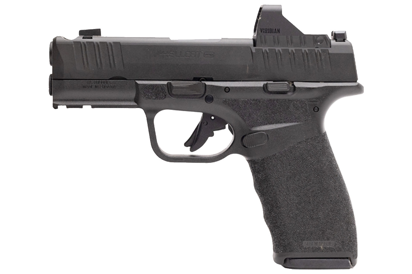 SPRINGFIELD Hellcat Pro Comp 9mm Gear Pac with Viridian RFX-11 Green Dot, Four Mags and Pistol Bag