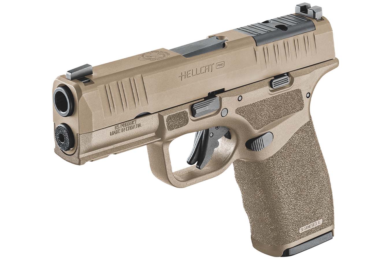 SPRINGFIELD Hellcat Pro OSP 9mm Optic Ready FDE Gear Up Package with Five Magazines and Range Bag