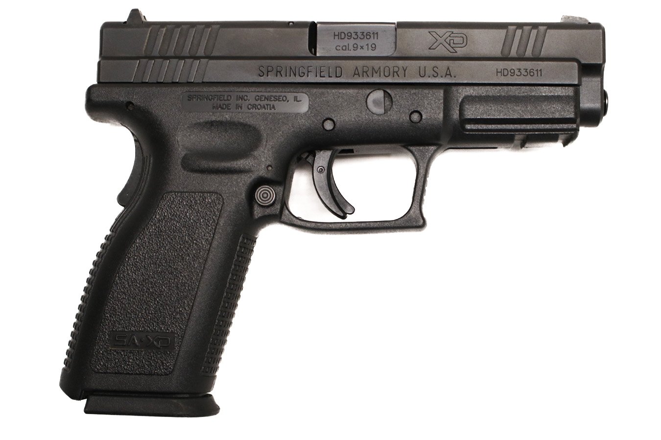 SPRINGFIELD XD-9 9mm Police Trade-In Pistol