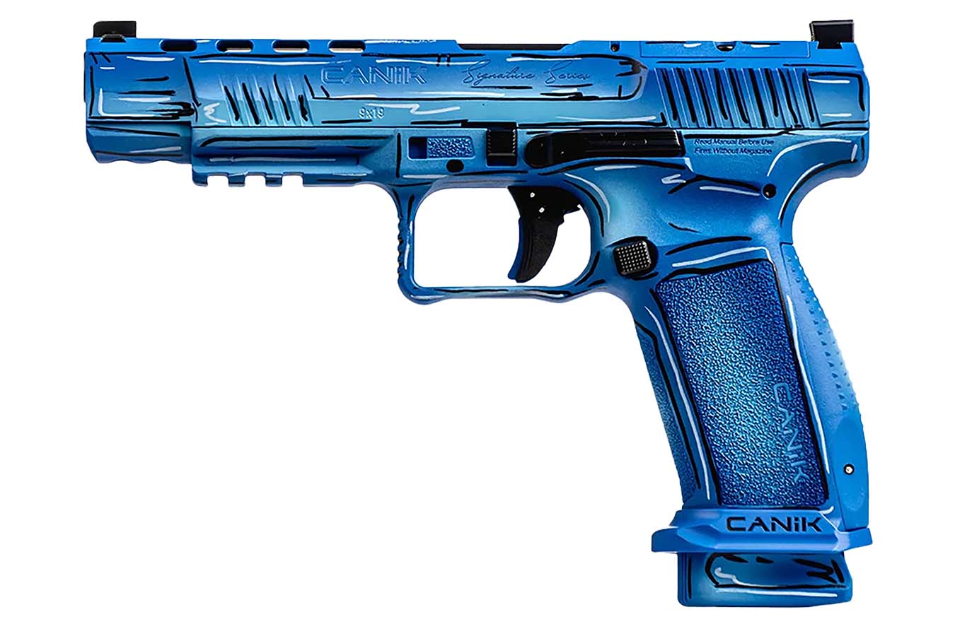 CANIK Mete SFT 9mm Signature Series Optic Ready Pistol with Sketch Blue