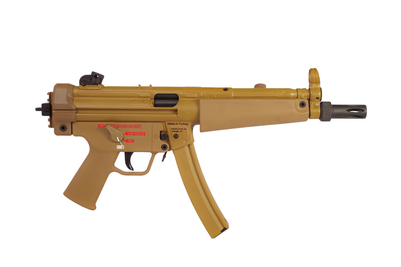 CENTURY ARMS AP5 RAL8000 9mm Roller-Delayed Semi-Auto Pistol with FDE Finish
