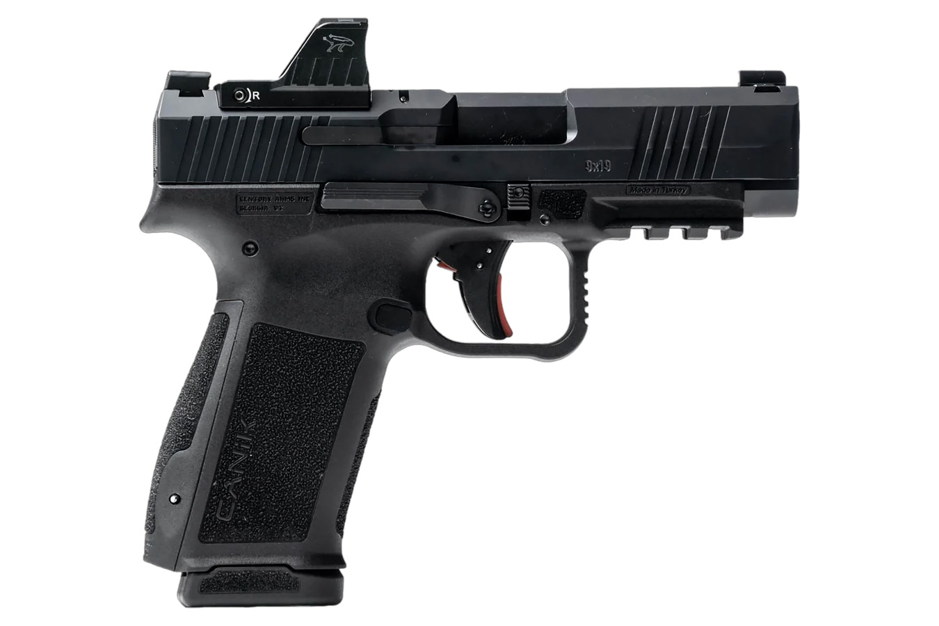 CANIK METE MC9LS 9mm Pistol with Black Finish and MeCanik M01 Red Dot