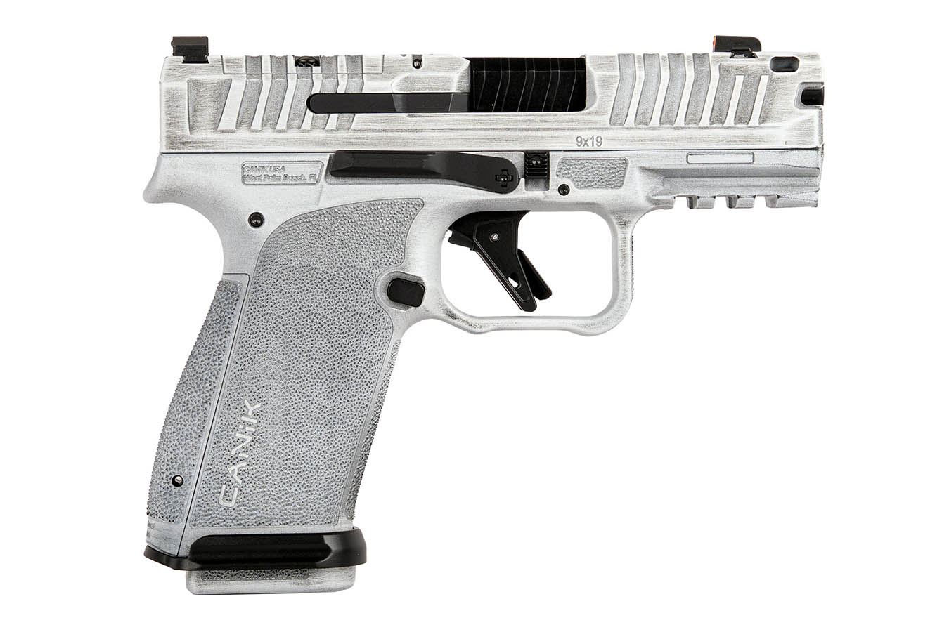 CANIK METE MC9 Prime 9mm Optic Ready Pistol with Arctic Distressed White Finish