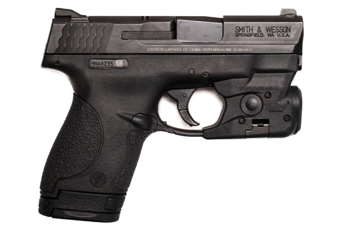 SMITH AND WESSON M&P40 Shield 40 S&W Police Trade-In with Streamlight TLR-6