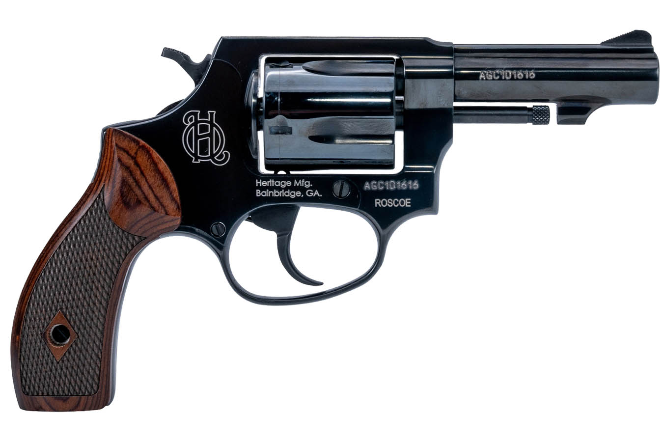 HERITAGE Roscoe 38 Special DA/SA Compact Carry Revolver with 3 Inch Barrel