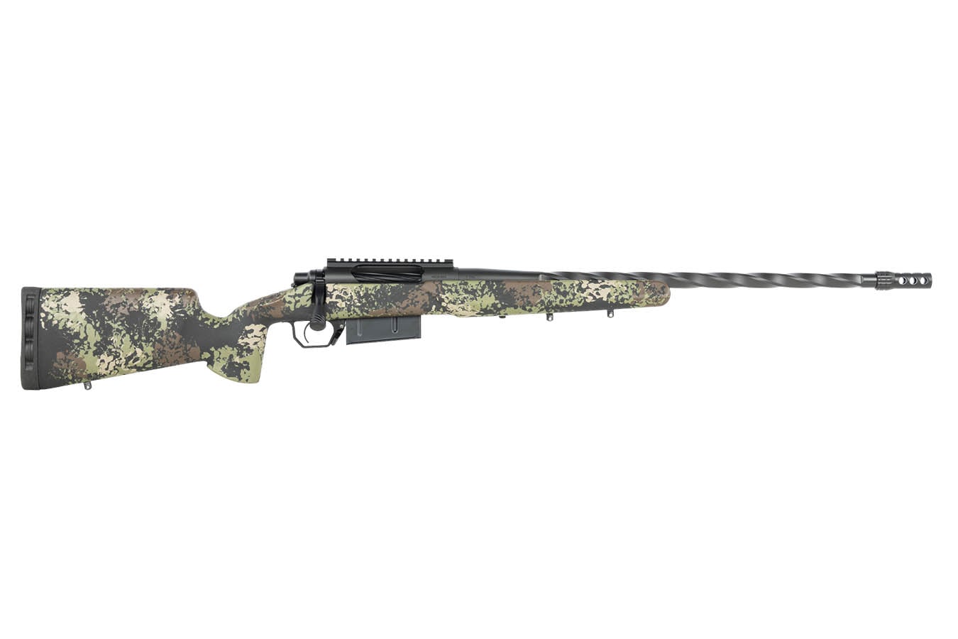 HORIZON FIREARMS Core Bandit 25 Creedmoor Bolt-Action Rifle with 22 Inch Titanium Cerakote Fluted Threaded Barrel and Iota EKO Stock