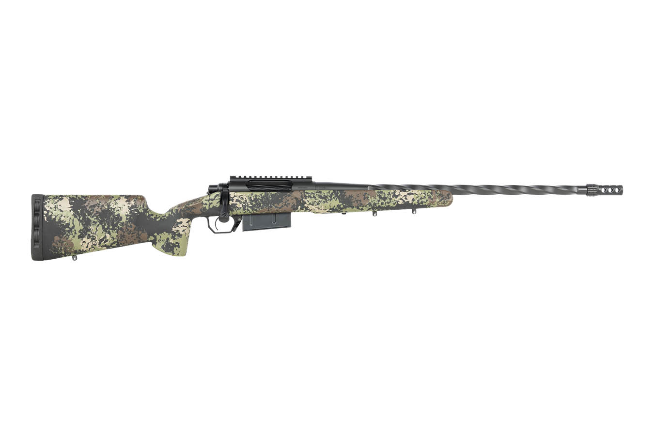 HORIZON FIREARMS Core Bandit 7mm PRC Bolt-Action Rifle with 22 Inch Titanium Cerakote Fluted Threaded Barrel and Iota EKO Stock