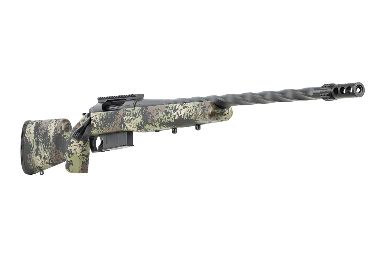 HORIZON FIREARMS Core Bandit 7mm PRC Bolt-Action Rifle with 22 Inch Titanium Cerakote Fluted Threaded Barrel and Iota EKO Stock