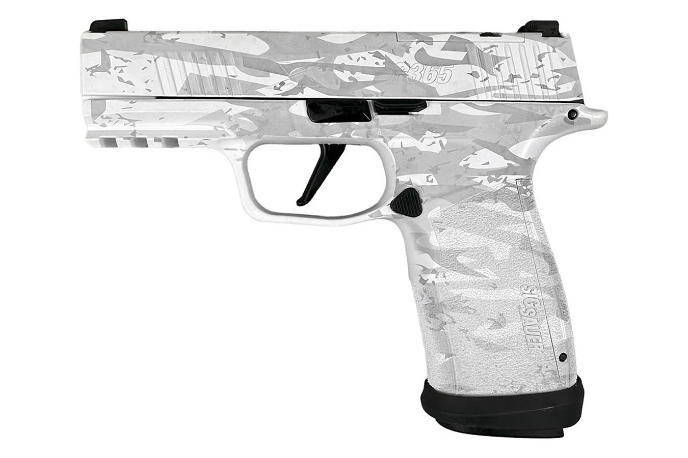 SIG SAUER P365-XMACRO TACOPS 9mm Optic Ready Pistol with White Multi Camo Finish and Four Magazines