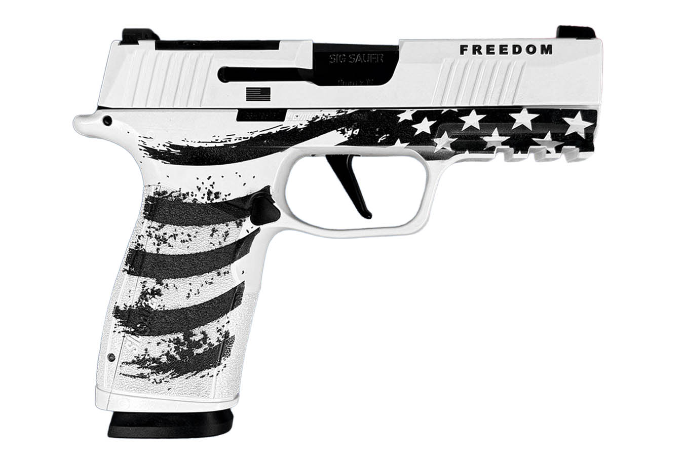 SIG SAUER P365-XMACRO 9mm Optic Ready Pistol with 250th Anniversary Edition White Distressed Flag Finish