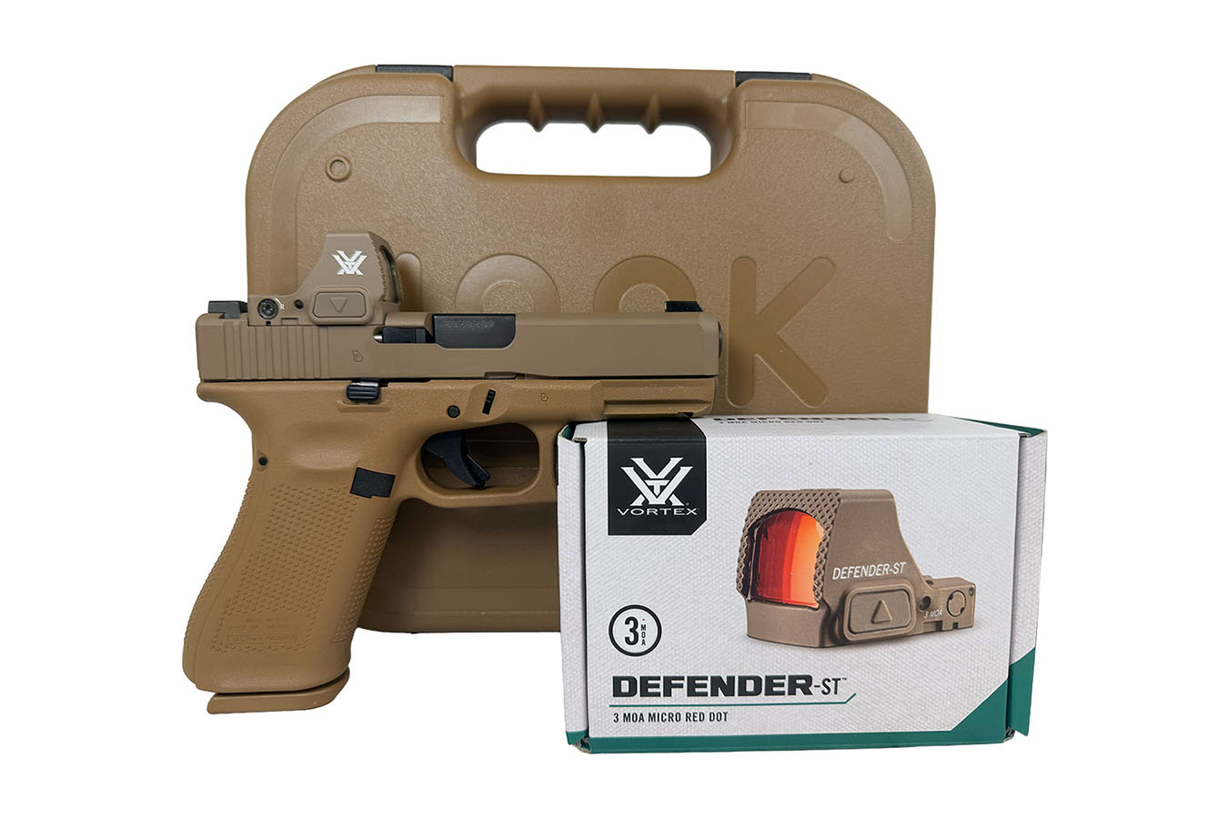 GLOCK 19X V 9mm Optic Ready Pistol w/ Vortex Defender-ST Red Dot Sight