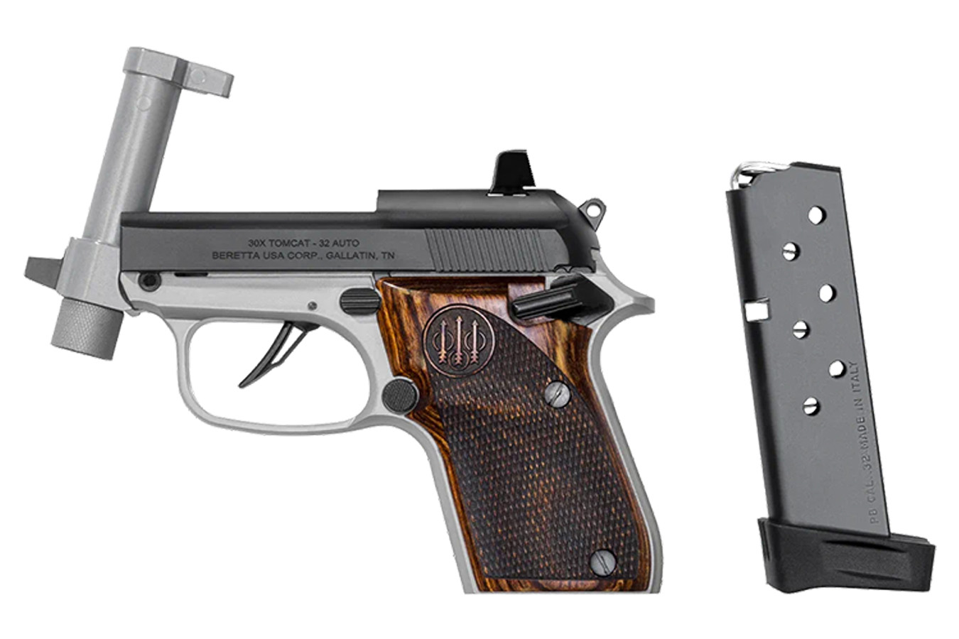 BERETTA 30X Tomcat Inox 32 ACP Pistol with Threaded Barrel