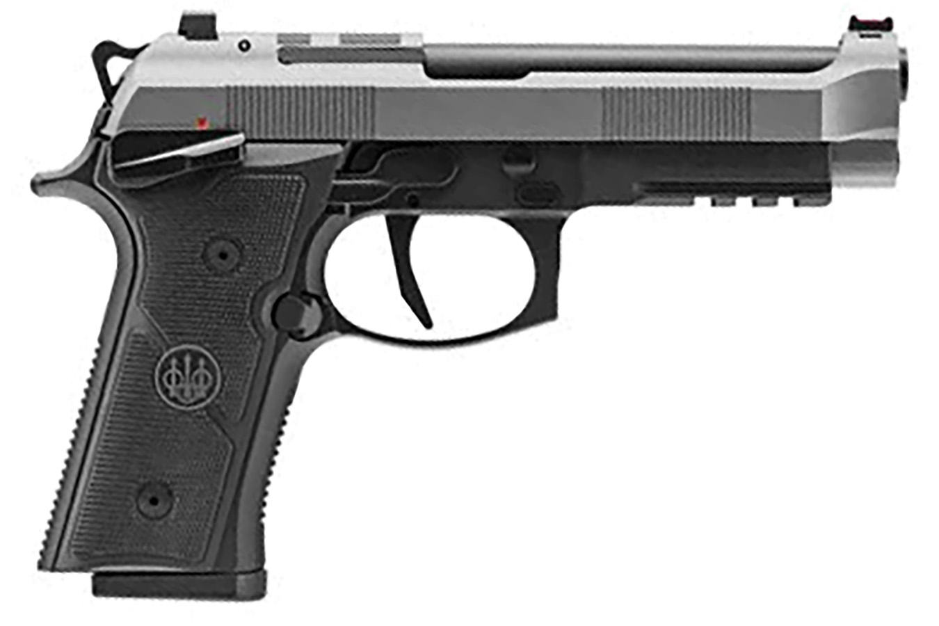 BERETTA 92XI 9mm Full-Size Optic Ready Pistol with Stainless Slilde and Black Finish