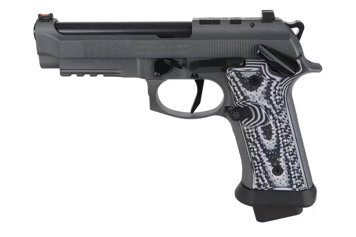 BERETTA 92XI Squalo 9mm Optic Ready Pistol with Custom Hogue Grips