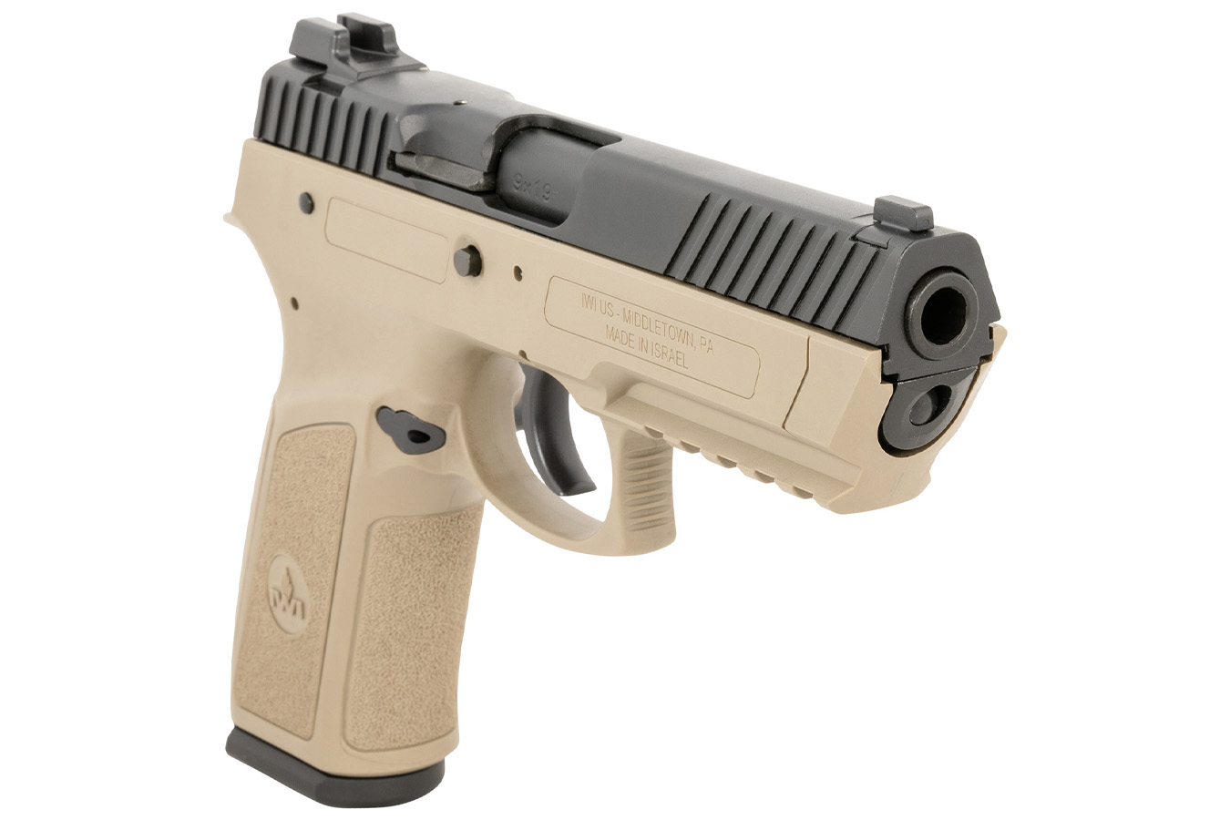 IWI Jericho 941 Enhanced 9mm Pistol with Black Slide and Flat Dark Earth Frame