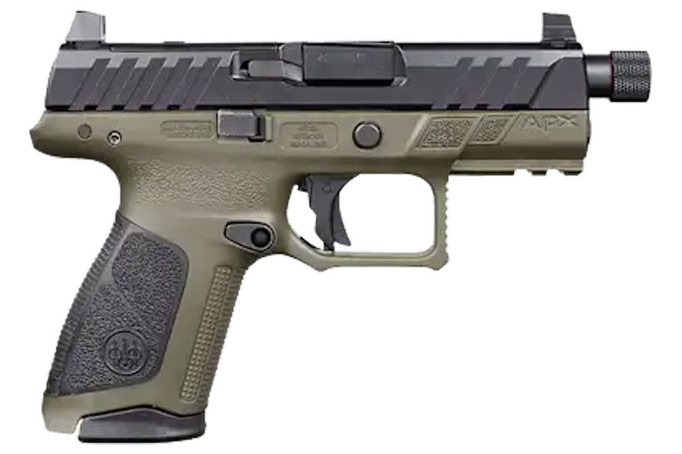 BERETTA APX-A1 Compact Tactical 9mm Optic Ready Pistol with OD Green Finish