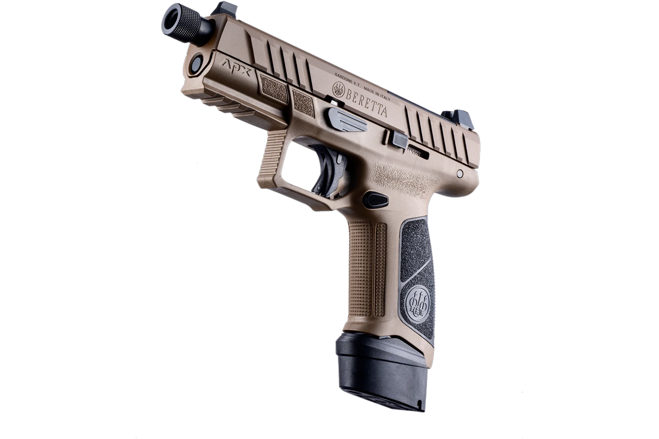 BERETTA APX-A1 Tactical 9mm Full Size Optic Ready FDE Pistol with Threaded Barrel