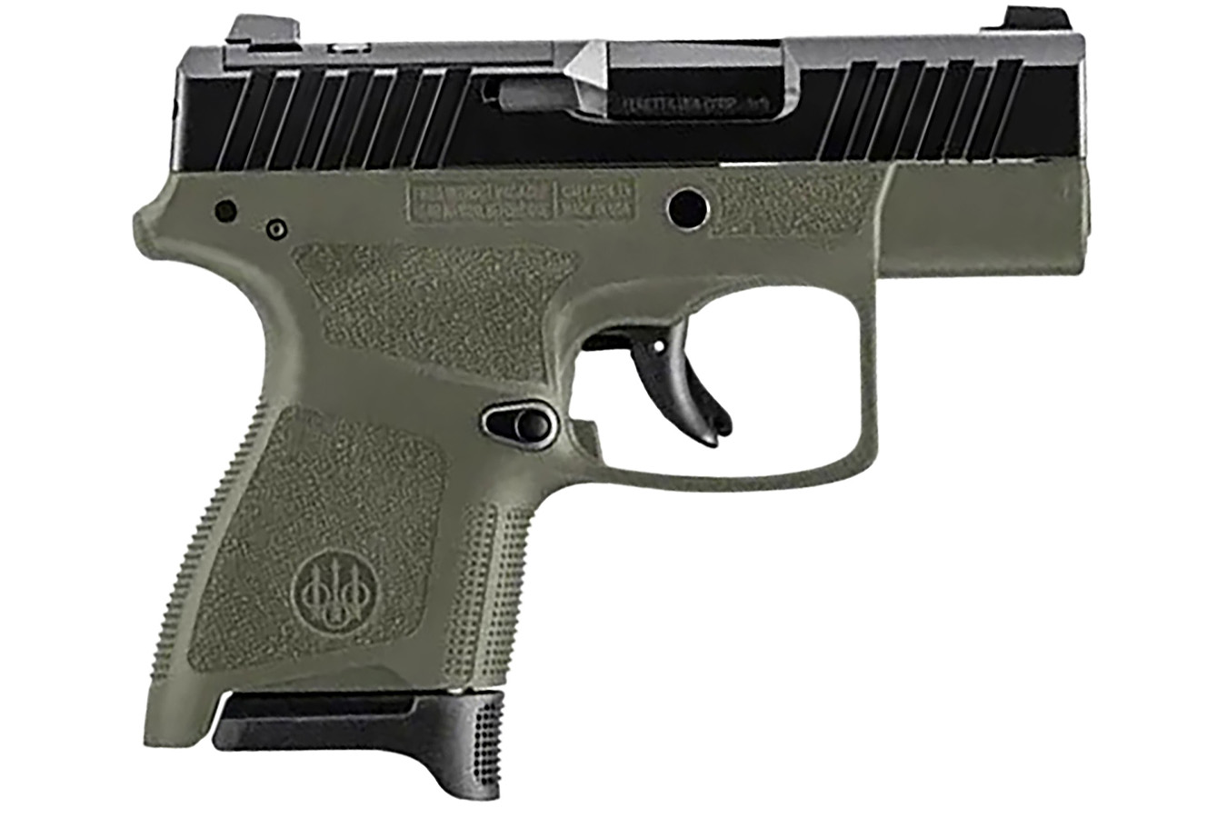 BERETTA APX-A1 Carry 9mm Optic Ready Pistol with OD Green Frame and  Black Slide